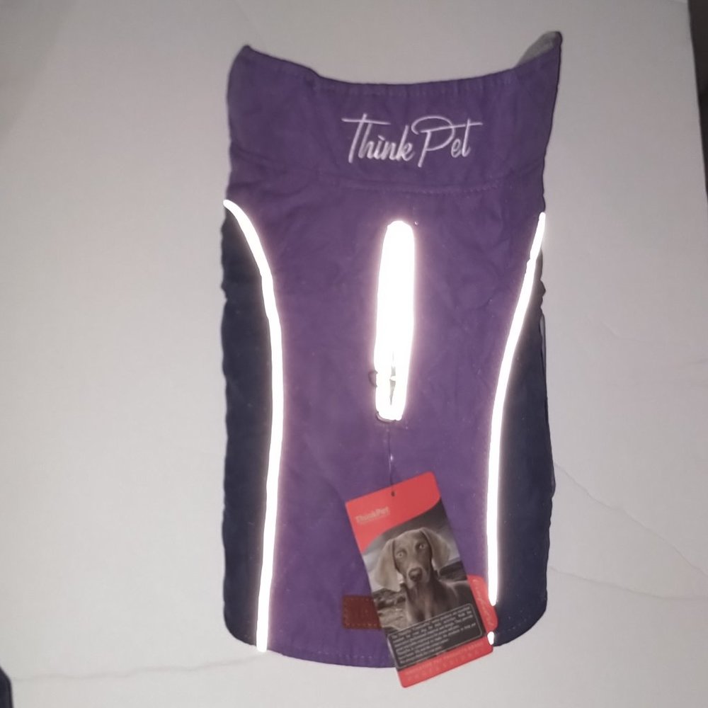 Cozy Waterproof, Windproof and Reversible Winter Dog Coat - Size Medium
